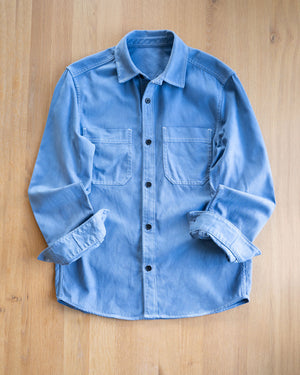 Blue Cotton Overshirt, size M