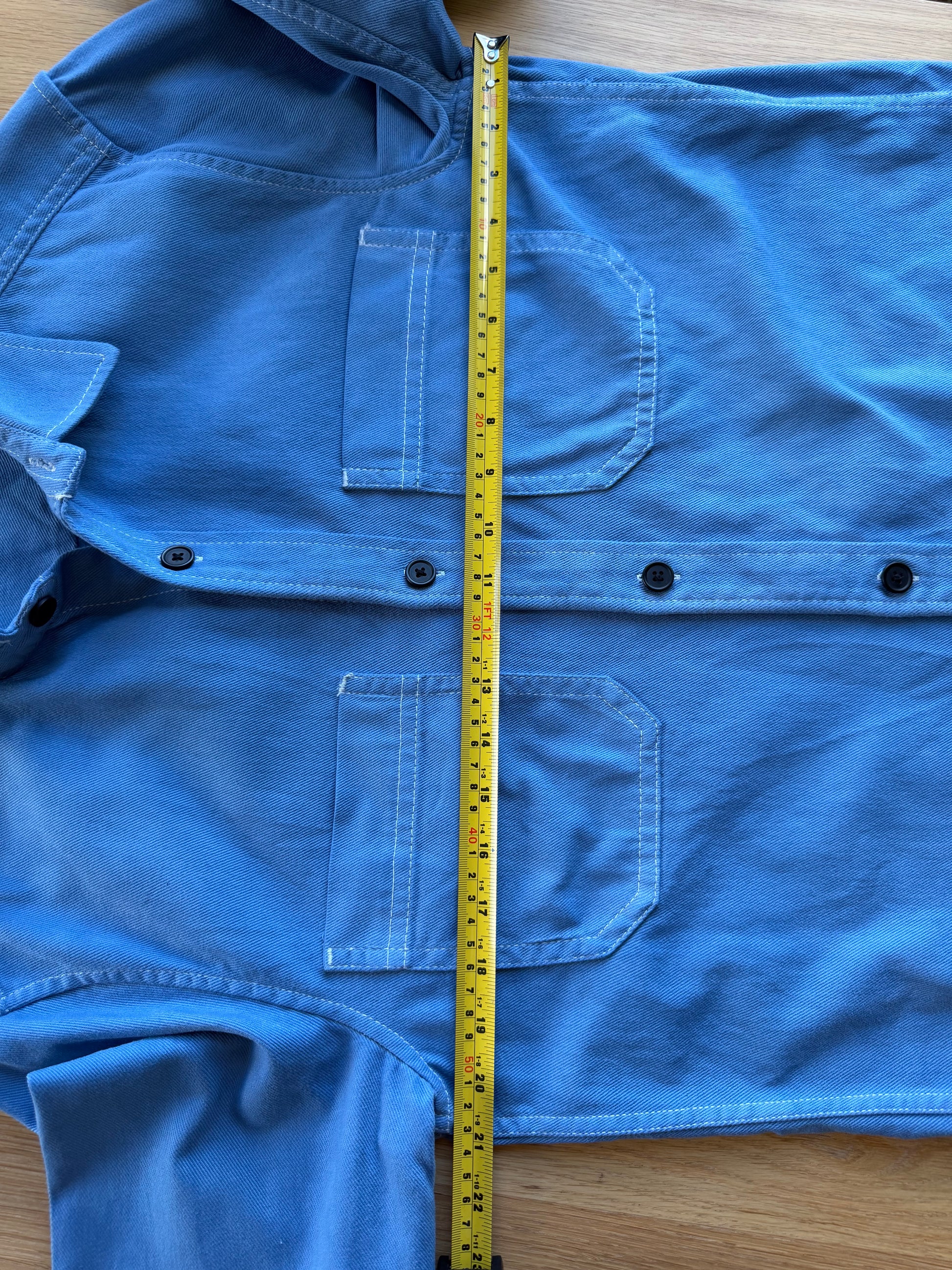 Blue Cotton Overshirt, size M