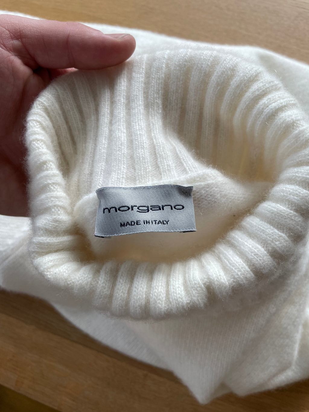 Morgano Cream Rollneck, size S