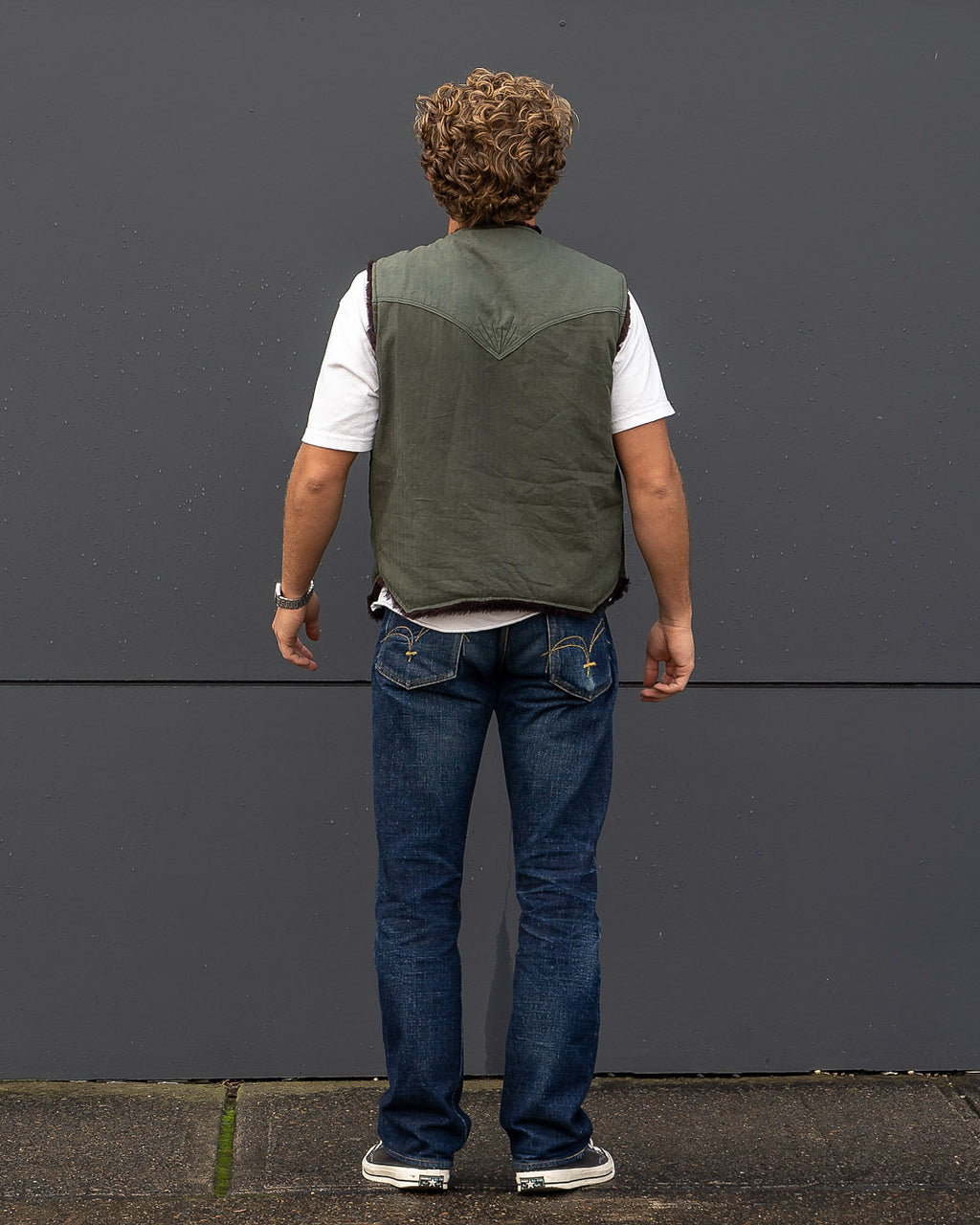 Army Alpaca Vest #005