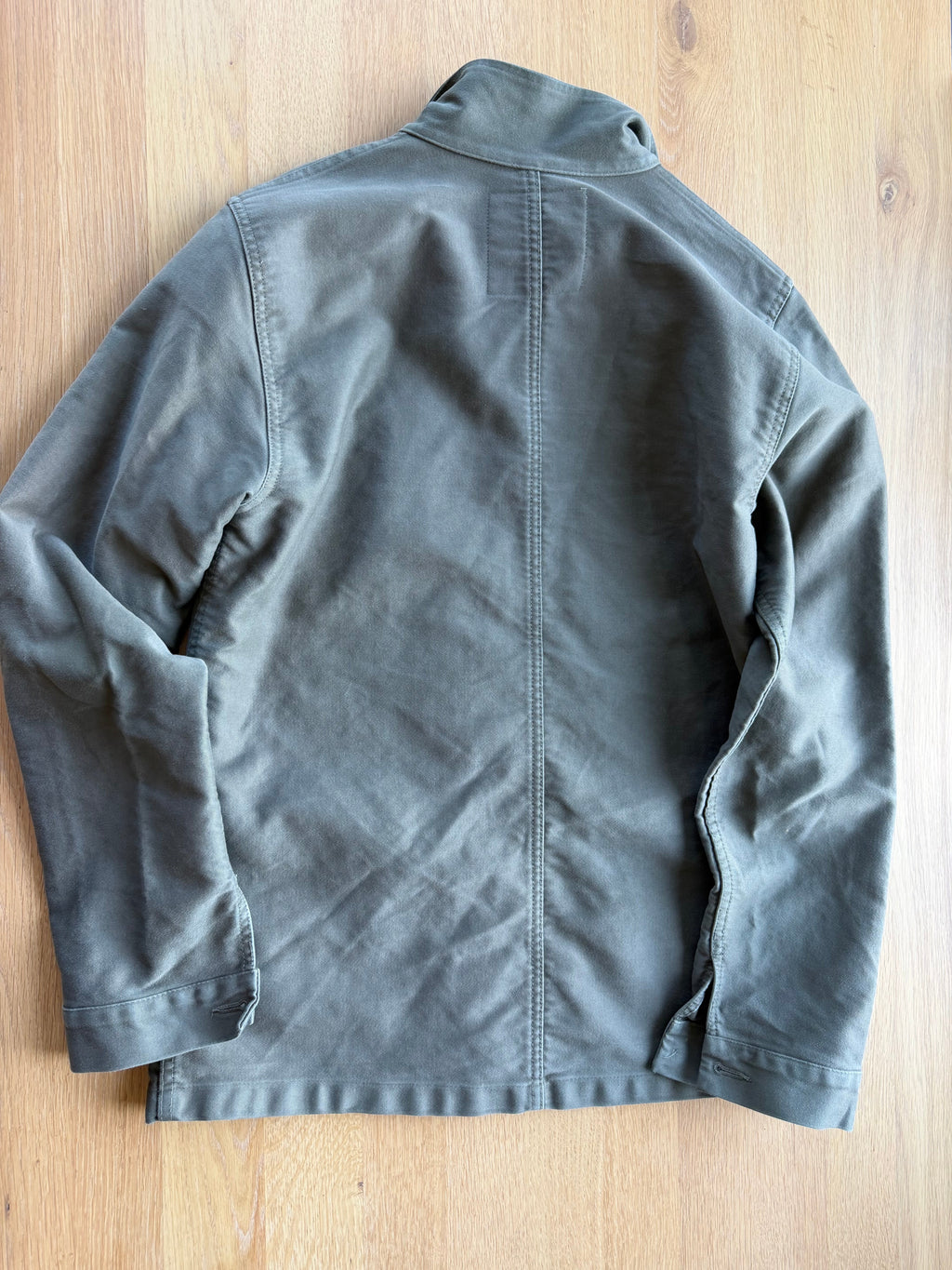 Le Mont St Michel Olive Chore Jacket, size S