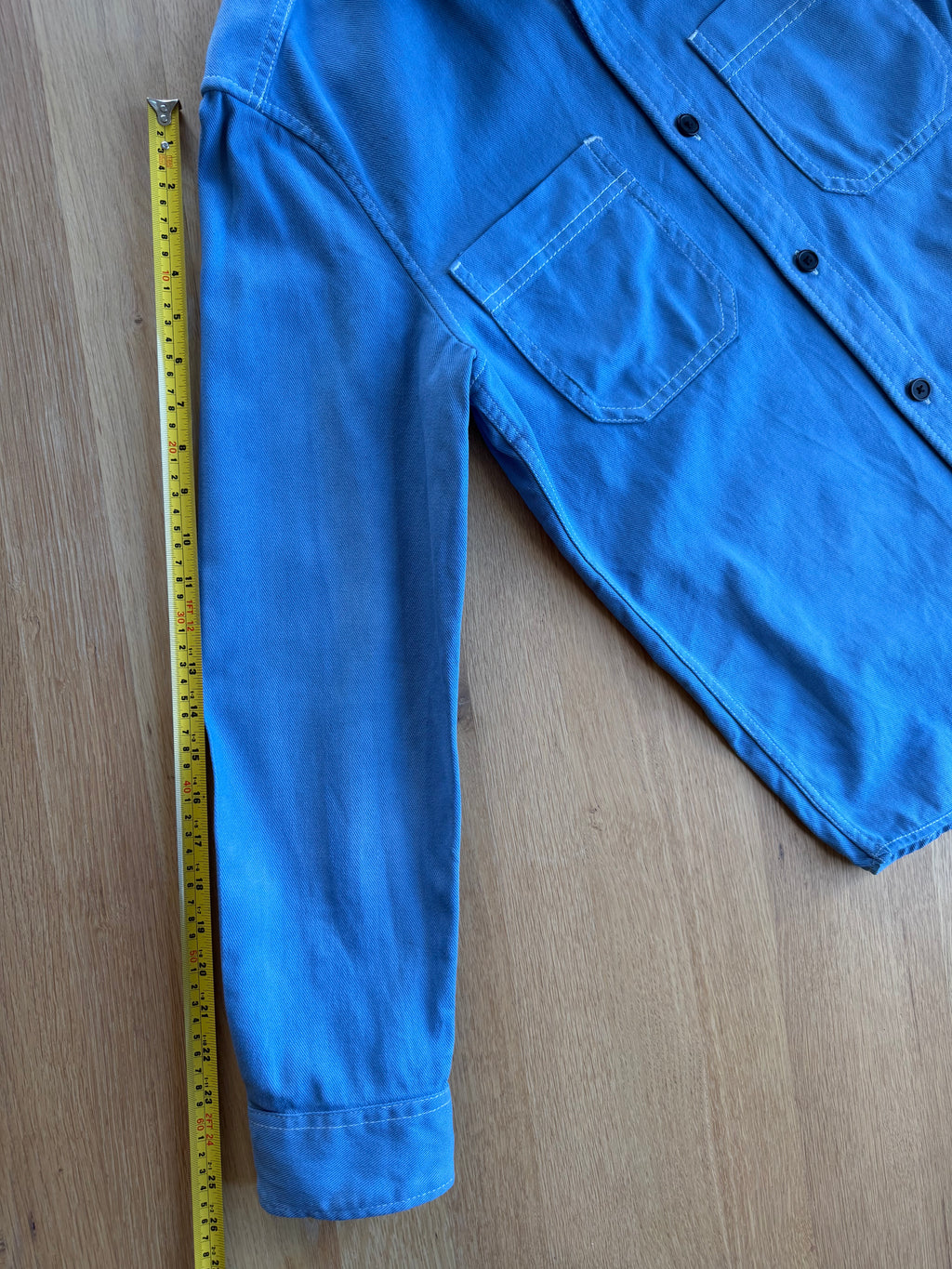 Blue Cotton Overshirt, size M