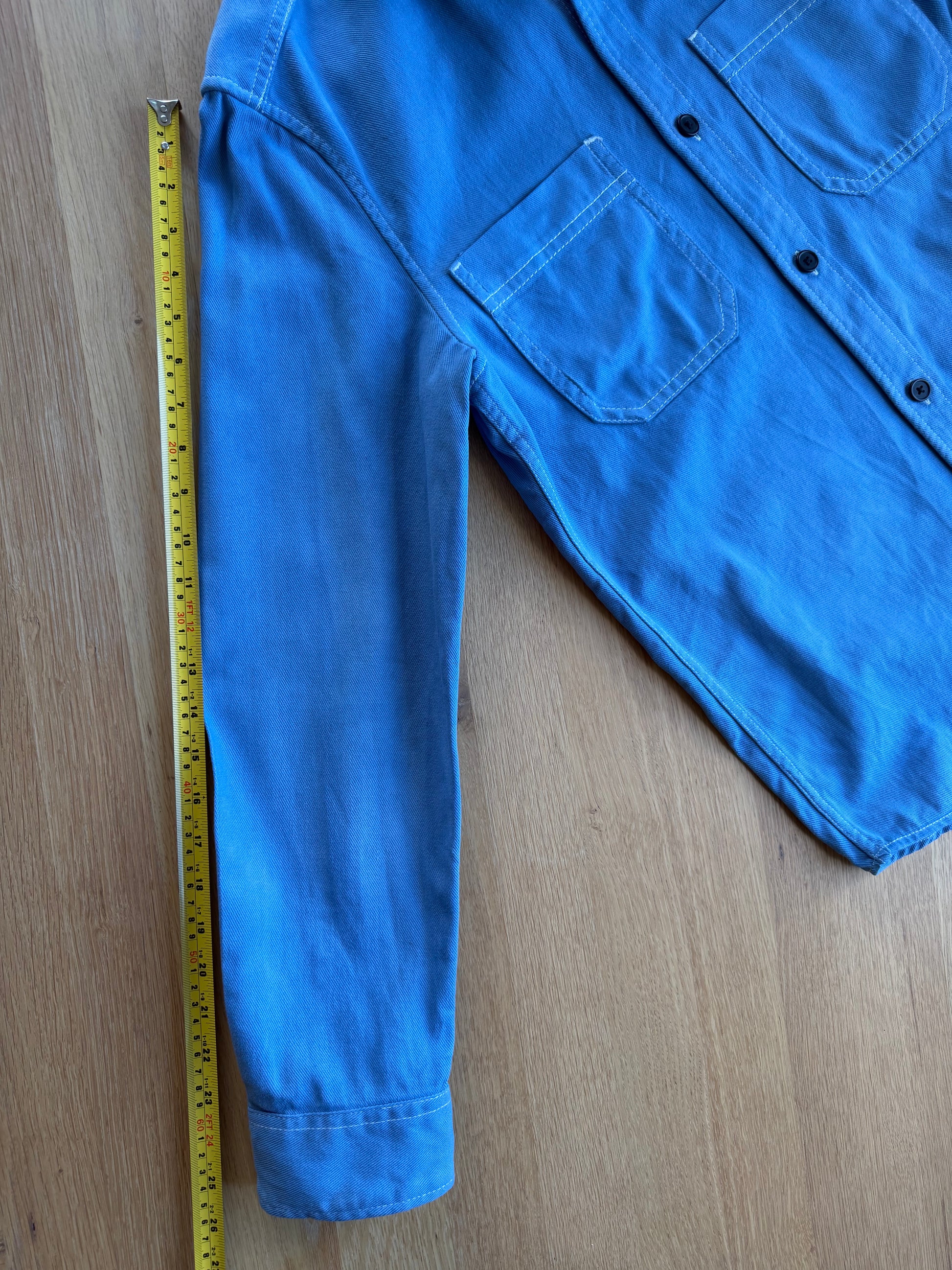 Blue Cotton Overshirt, size M