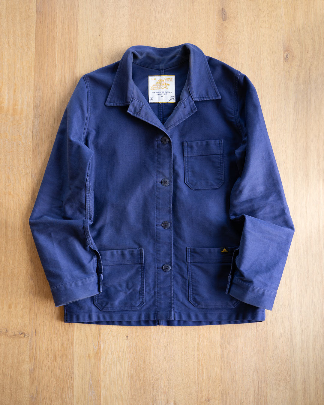 Le Mont St Michel Navy Chore Jacket, size M