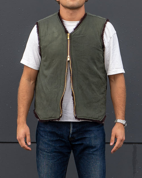Army Alpaca Vest #005